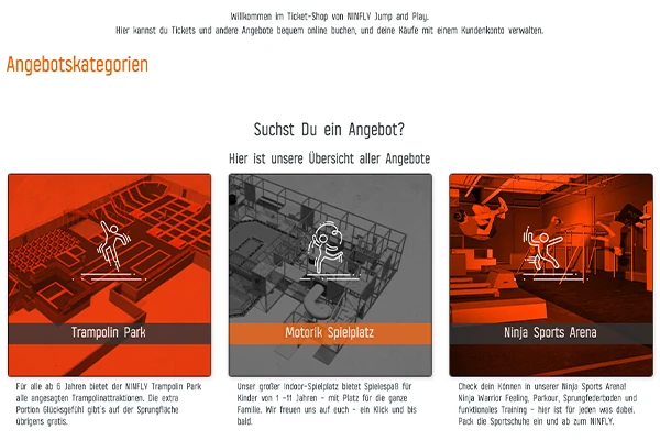 Online Tickets buchen