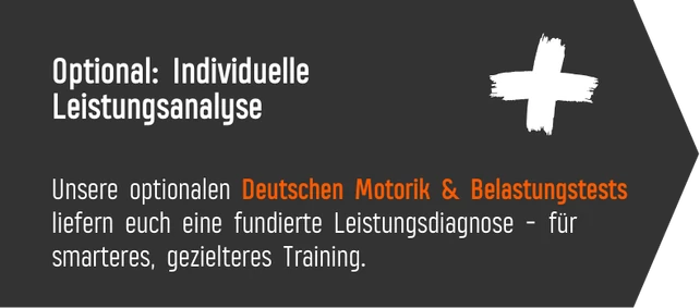 Optional: Individuelle Leistungsanalyse mit dem Deutschen Motorik & Belastungstest